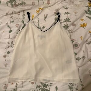 Banana Republic sleeveless white blouse